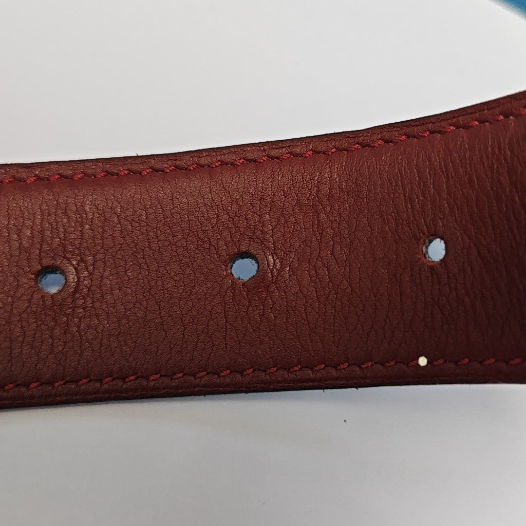 Leather Belt Blue