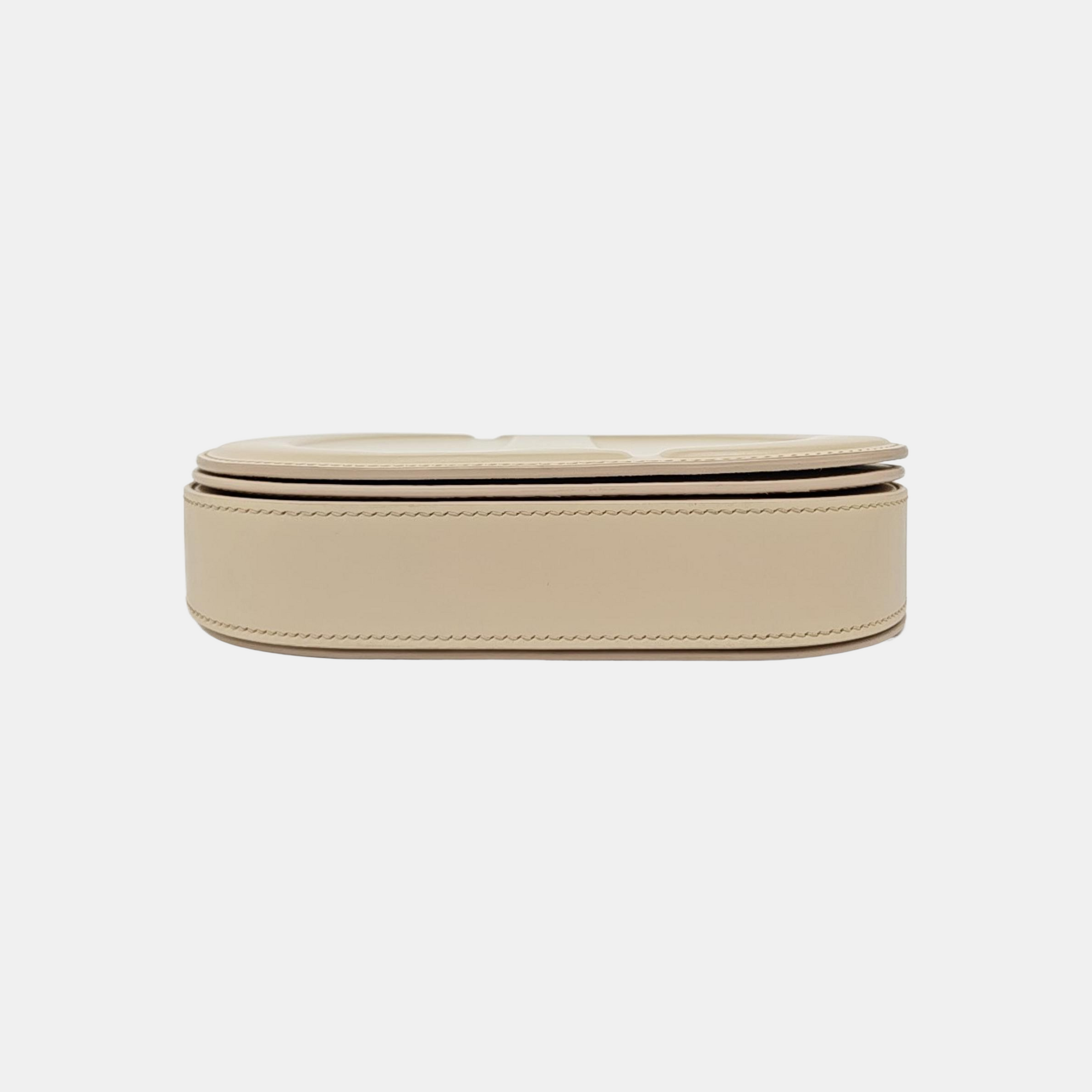 Calfskin Shoulder Bag Beige