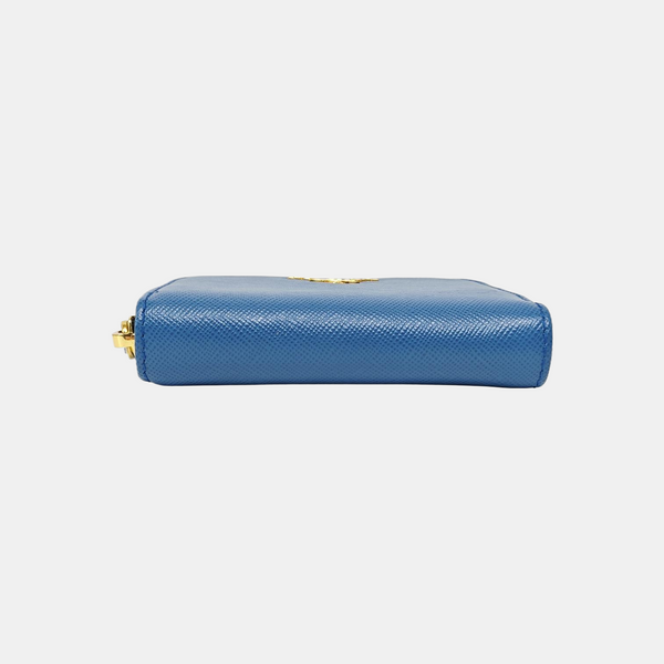 Calfskin Card Holder Blue