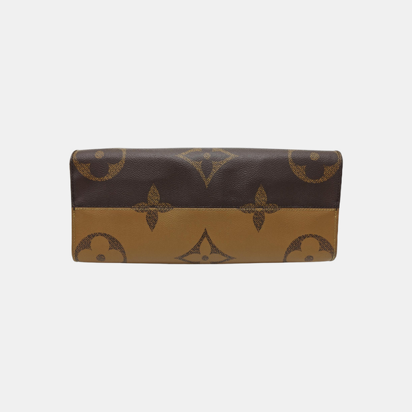 ONTHEGO MM Monogram Coated Canvas Brown