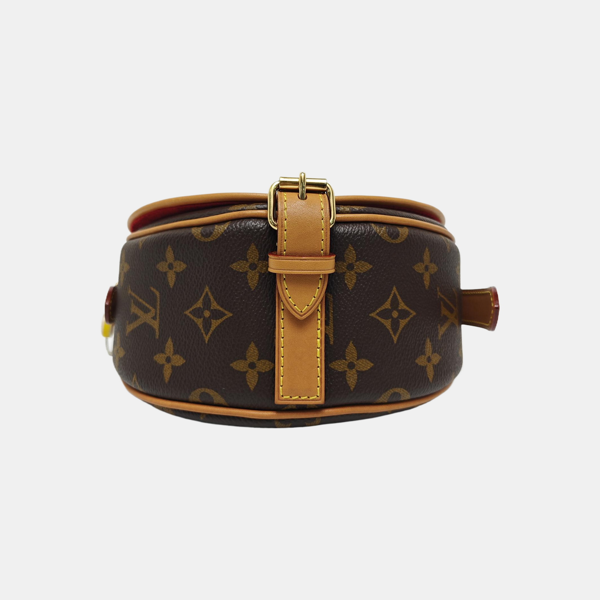 TAMBOURINE Monogram Coated Canvas Brown