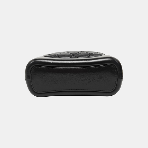 GABRIELLE Small Quilted Calfskin Black