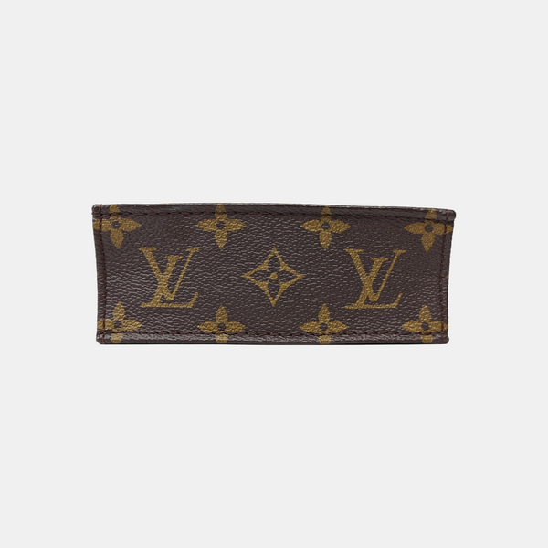 SAC PLAT Mini Monogram Coated Canvas Brown