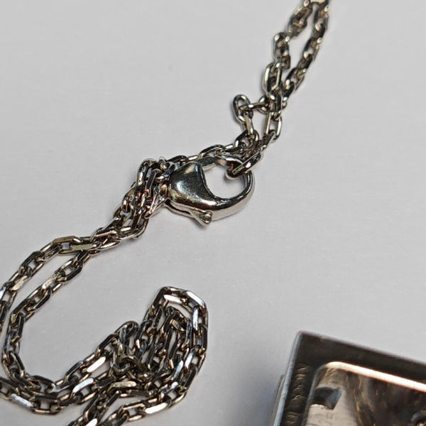Cage D'h Metal Silver Necklace
