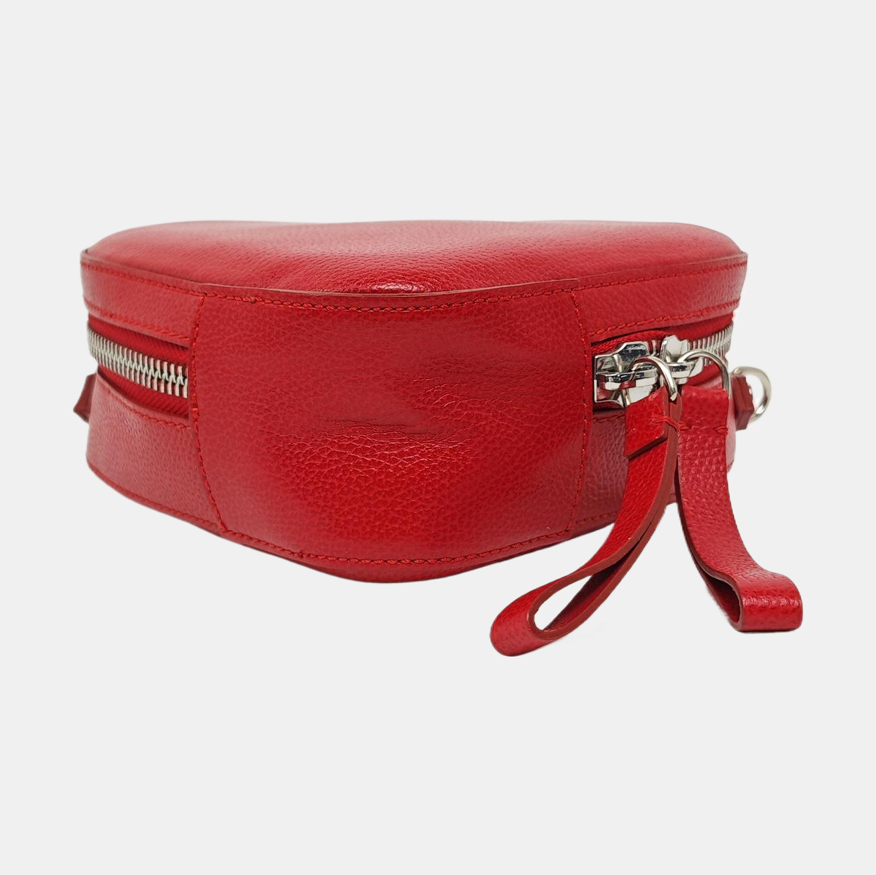 Leather Shoulder Bag Red
