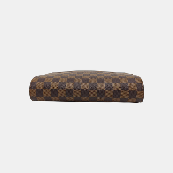 SAINT LOUIS Damier Ebene Coated Canvas Brown