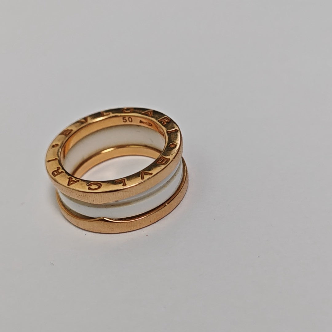 B.ZERO1 18k Rose Gold Ring EU 50