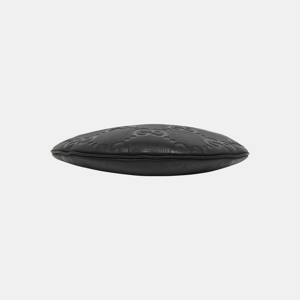 Monogram Calfskin Shoulder Bag Small Black