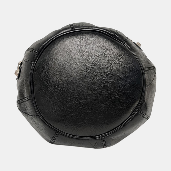 Pompon Bag Calfskin Black