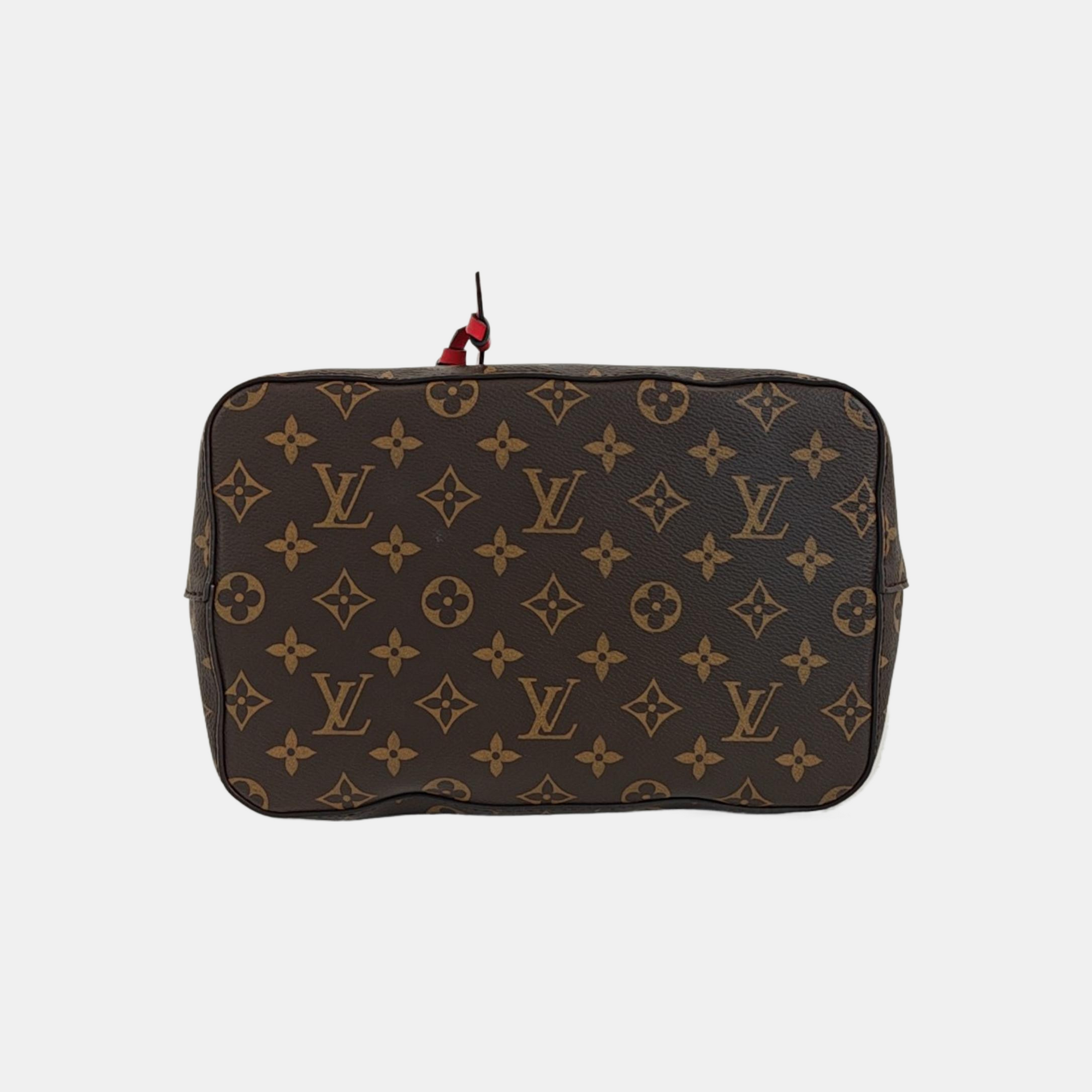 NÉONOÉ MM Monogram Coated Canvas Brown