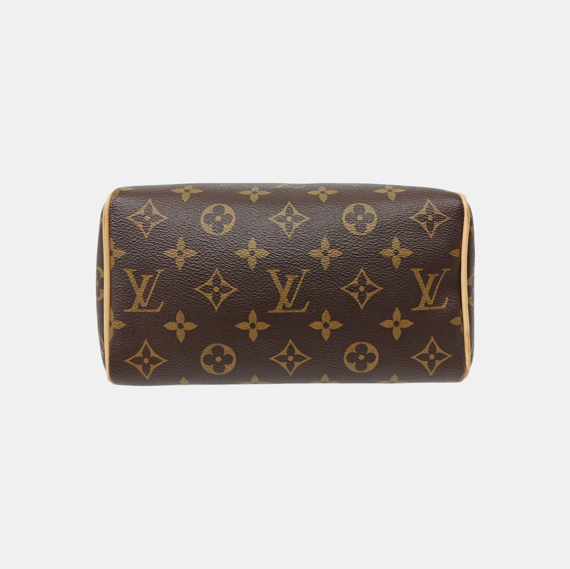 SPEEDY 20 Monogram Coated Canvas Brown