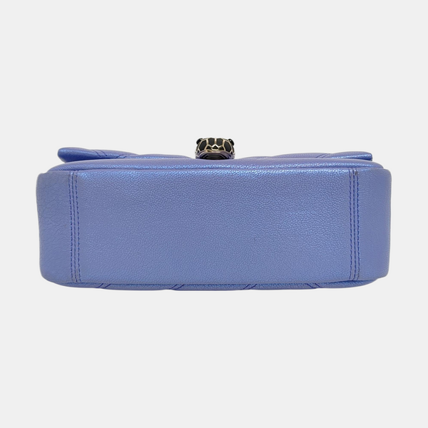 SERPENTI CABOCHON Small Quilted Lambskin Blue
