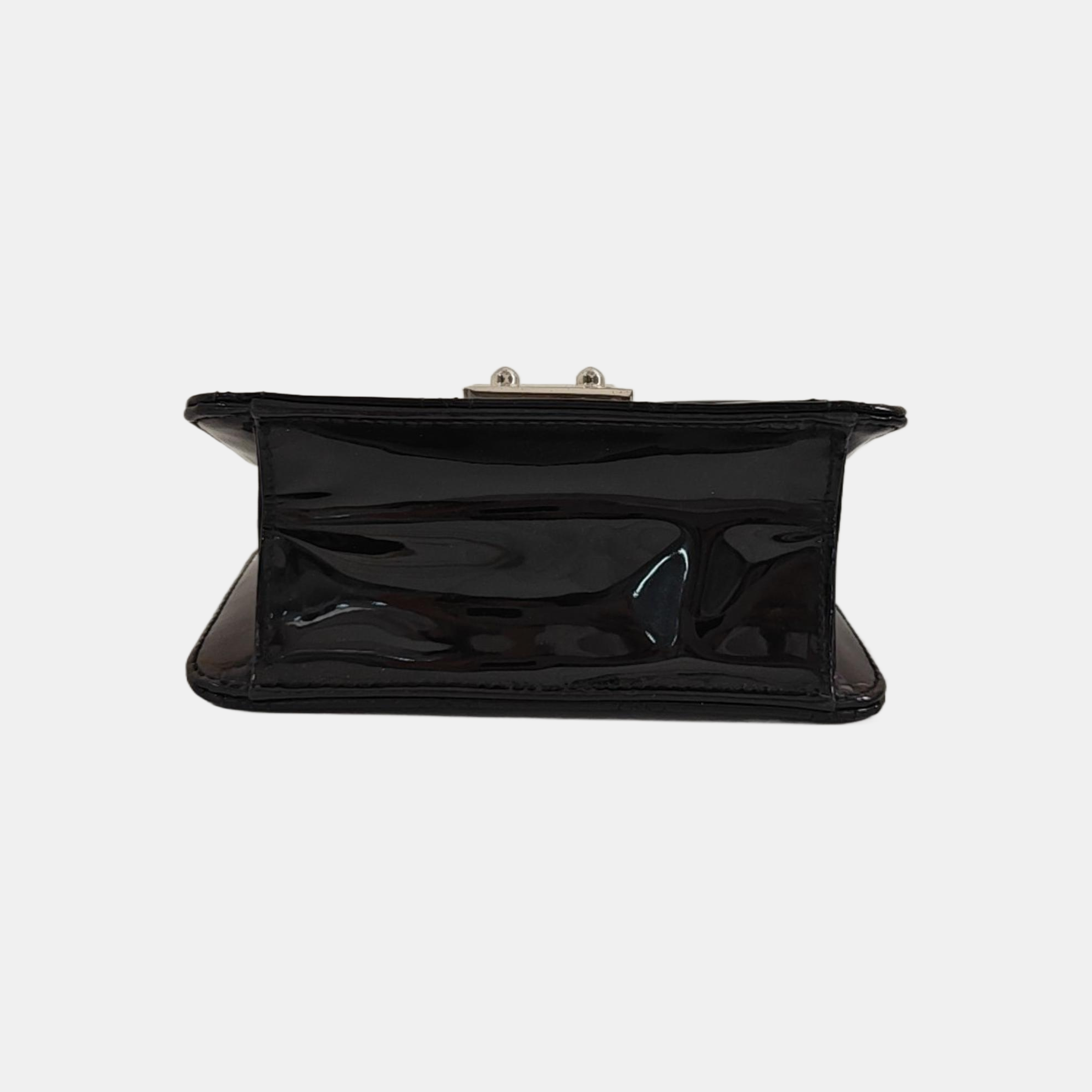 Miss Dior Cannage Patent Leather Black