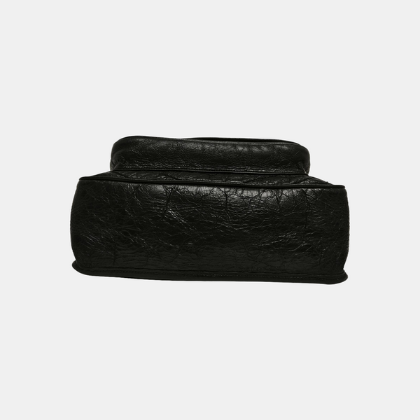 NIKI Medium Chevron Calfskin Black