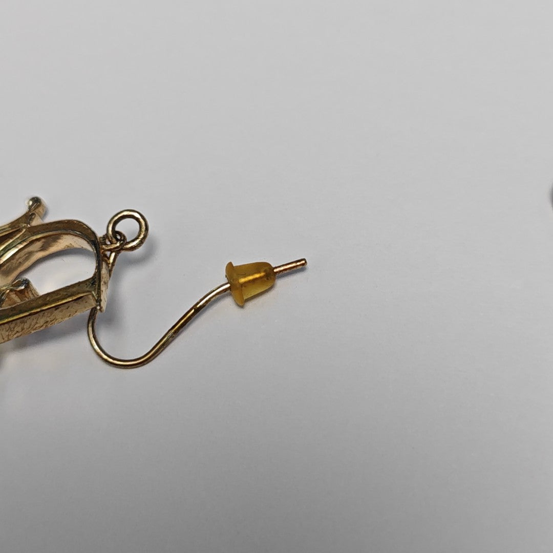 Metal Gold Stud Earrings