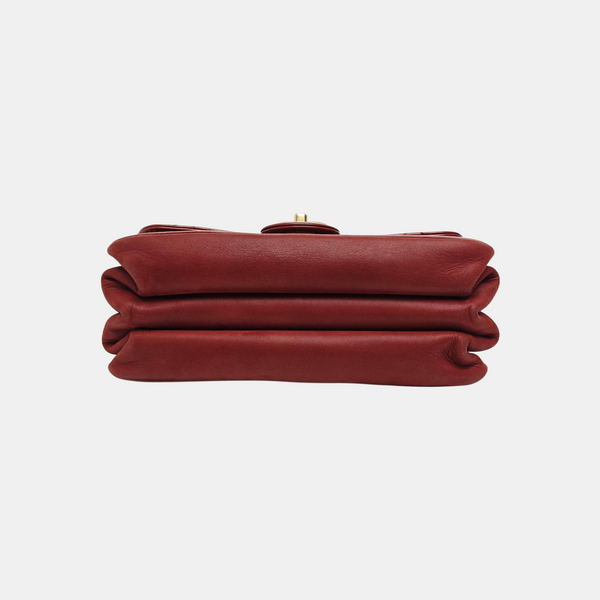 Quilted Calfskin Shoulder Bag Red