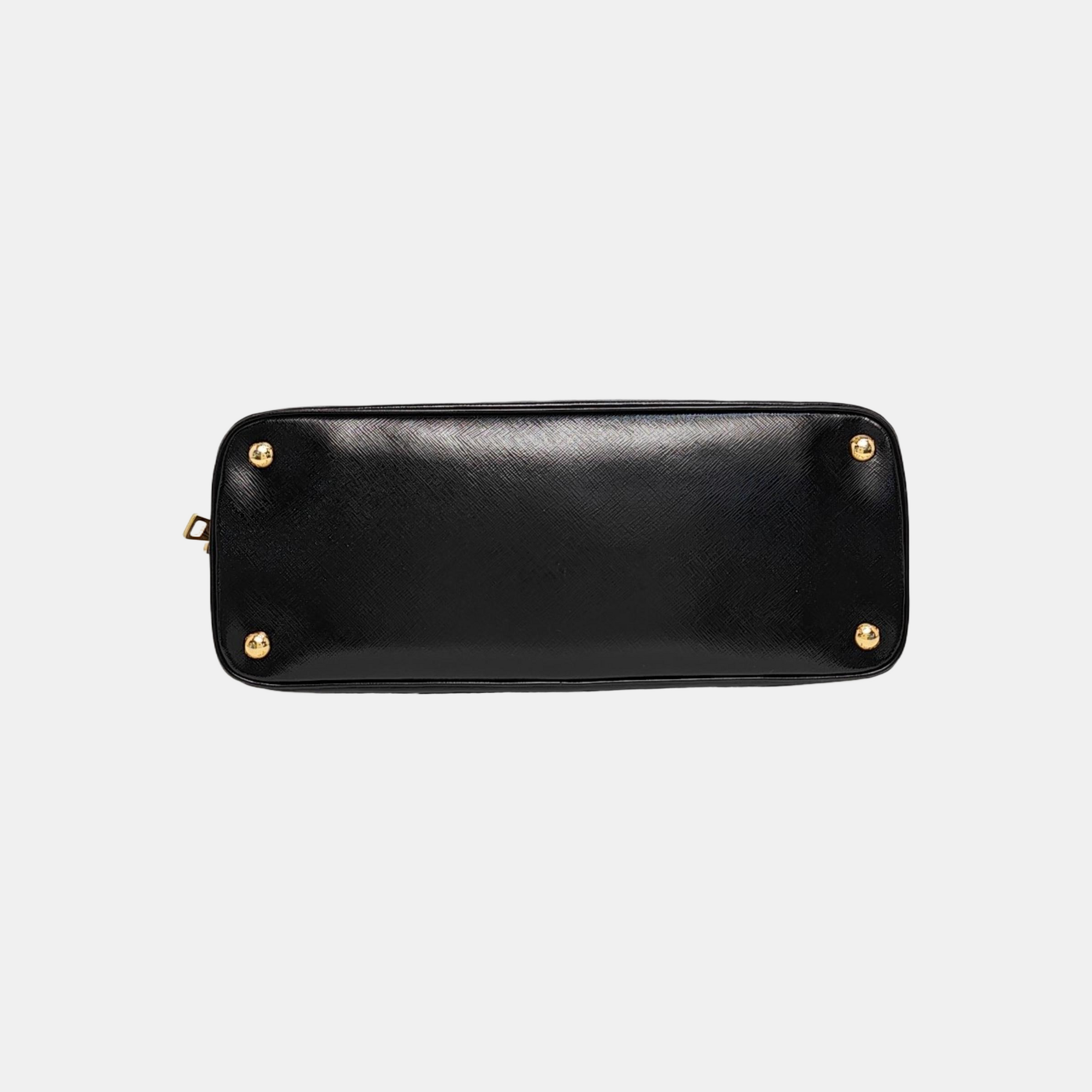 Authenticated pre-owned  Promenade Saffiano Calfskin Black - Top Handle Bag at Looply