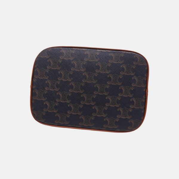 TRIOMPHE CANVAS Small Coated Canvas Brown