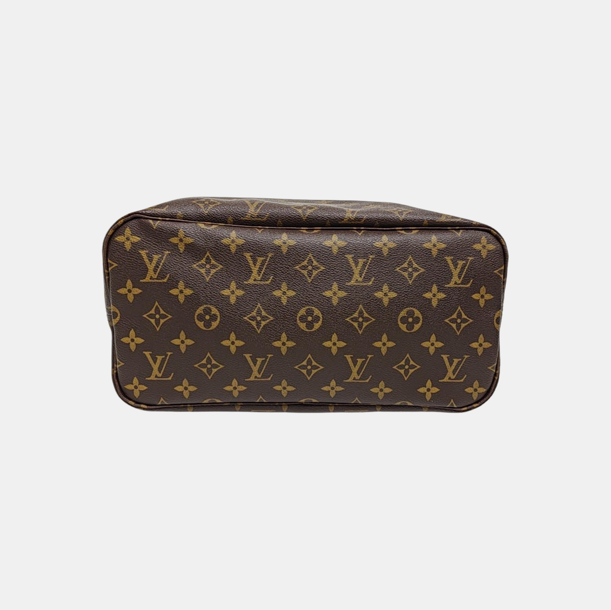 NEVERFULL MM Monogram Coated Canvas Brown