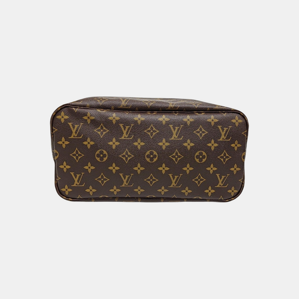 NEVERFULL MM Monogram Coated Canvas Brown