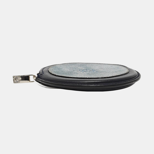 Charms Suede Blue Coin Purse