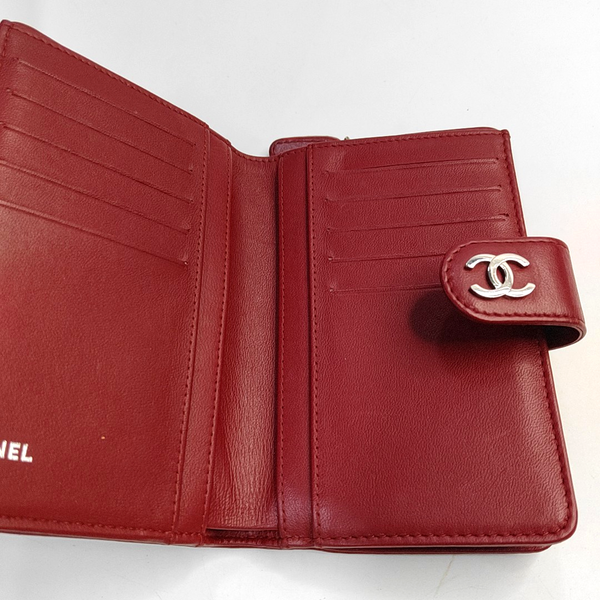 Calfskin Wallet Red
