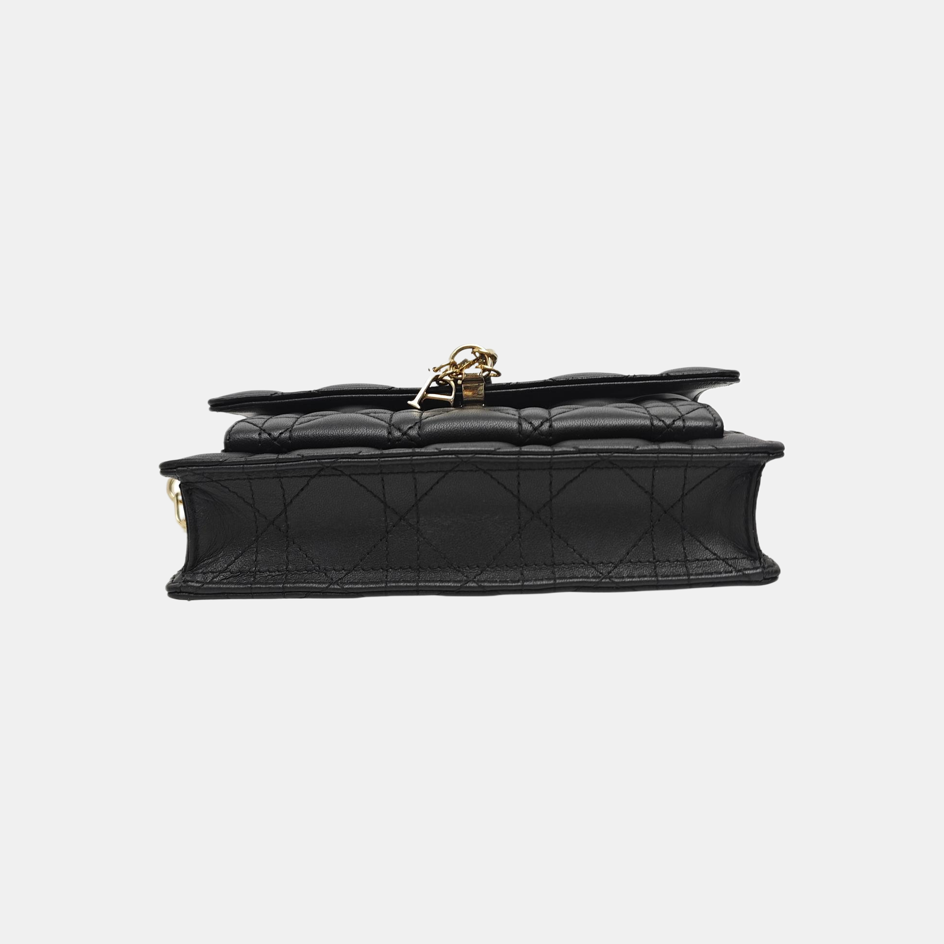 Lady Dior Small Cannage Lambskin Black