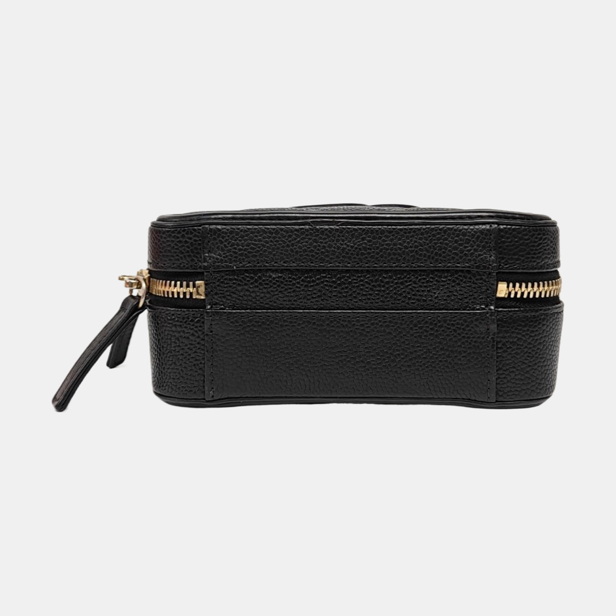 FILIGREE Small Quilted Grained Calfskin Black
