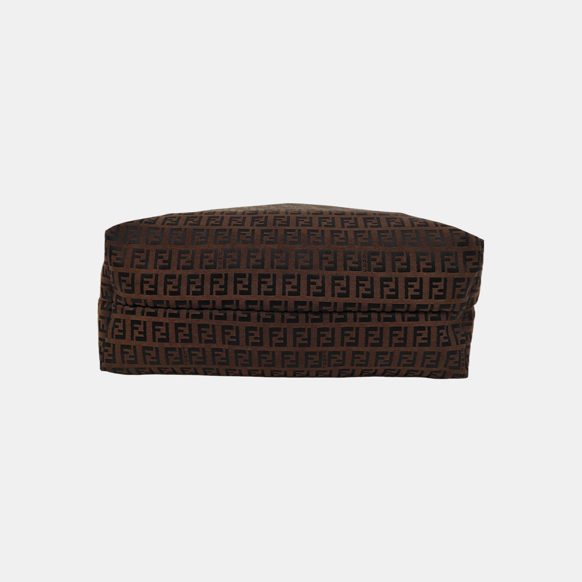 Canvas Top Handle Bag Brown