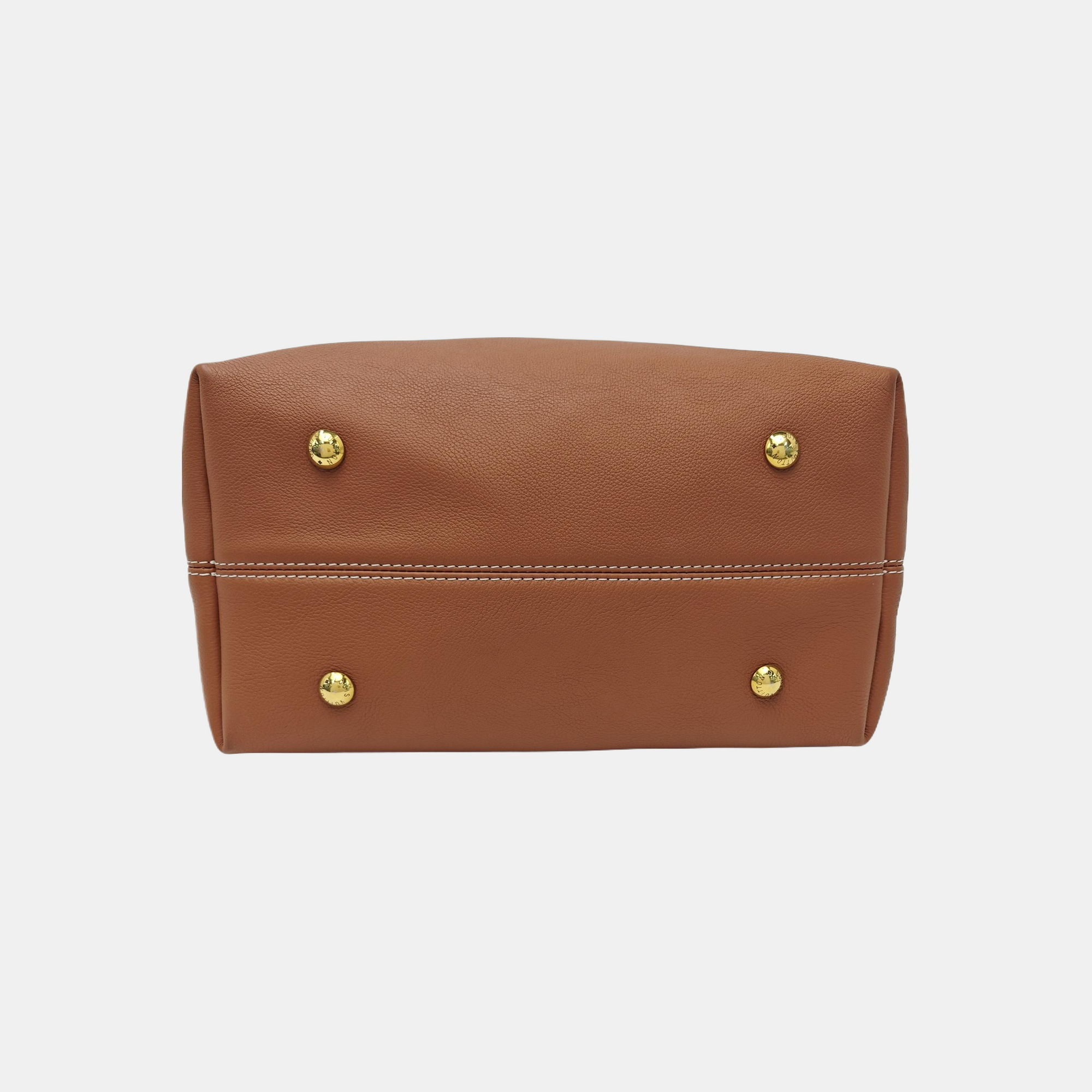 LOW KEY HOBO MM Monogram Calfskin Brown