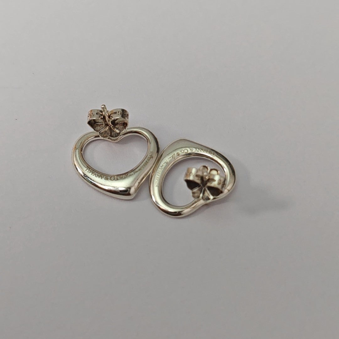 Elsa Peretti 925 Sterling Silver Stud Earrings