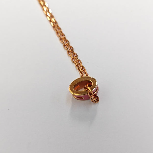 Pop H Metal Rose Gold Necklace