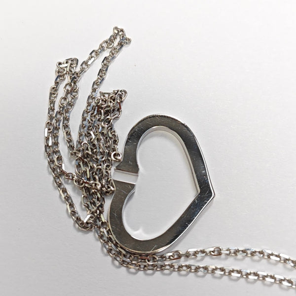 18k White Gold Silver Necklace