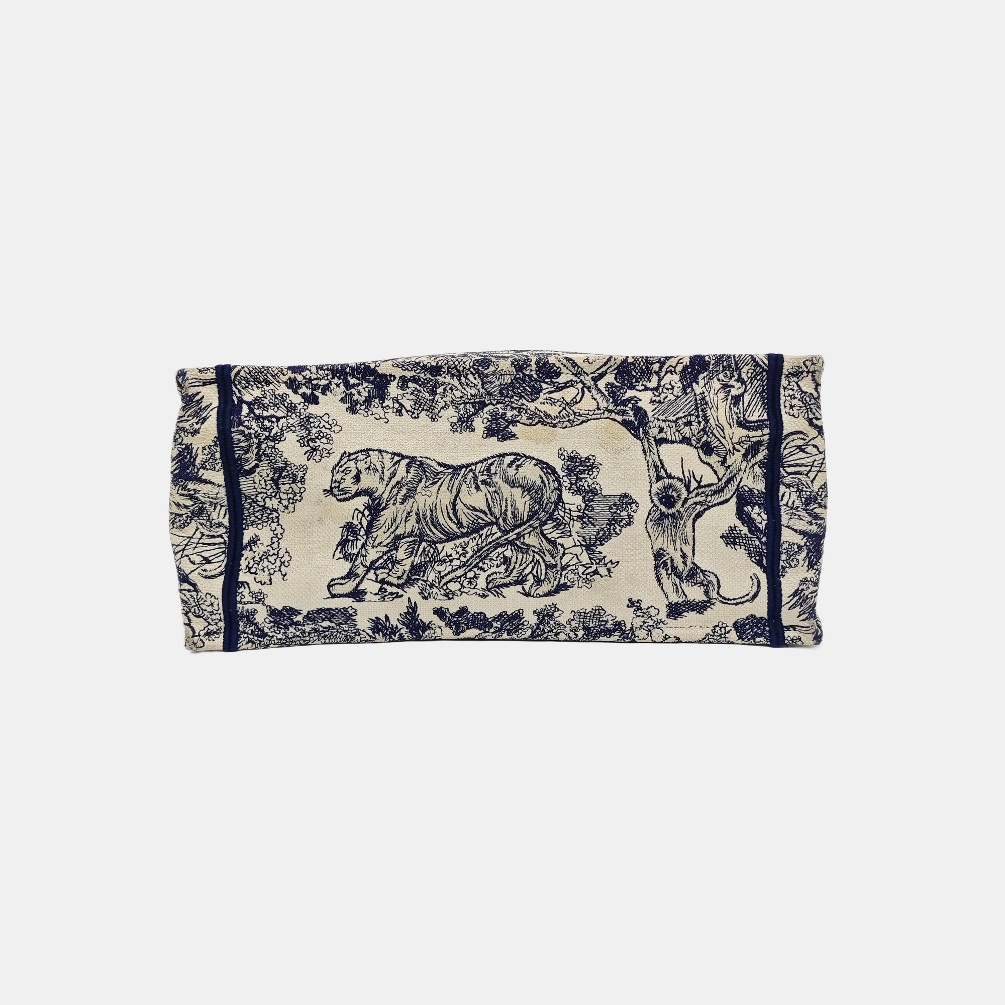 Book Tote Medium Canvas Blue