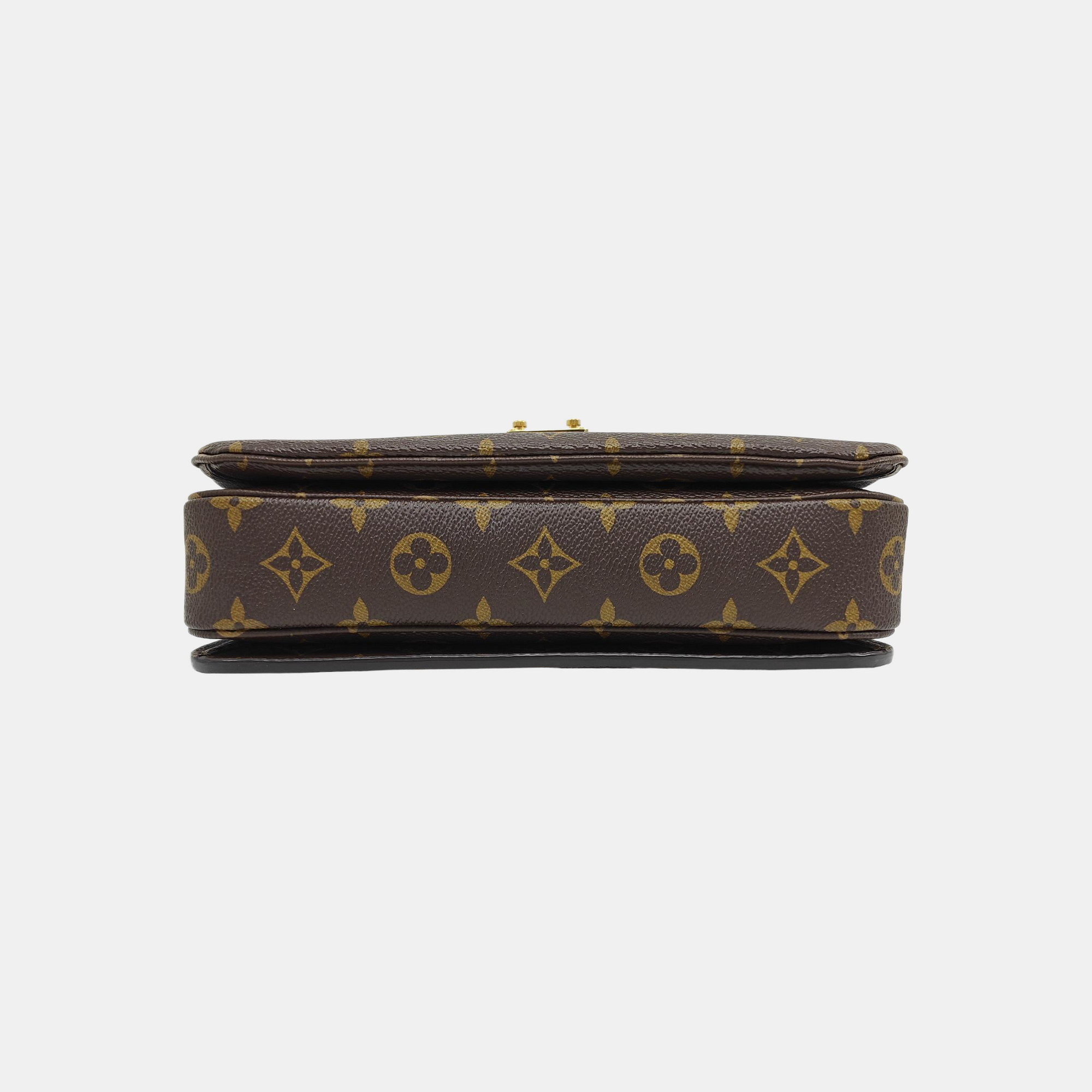 MÉTIS MM Monogram Coated Canvas Brown