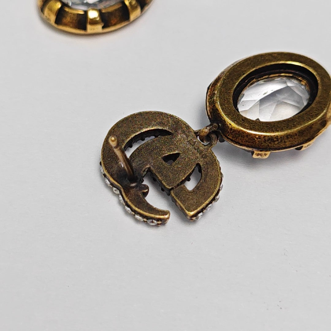 GG Running Metal Clear Earrings
