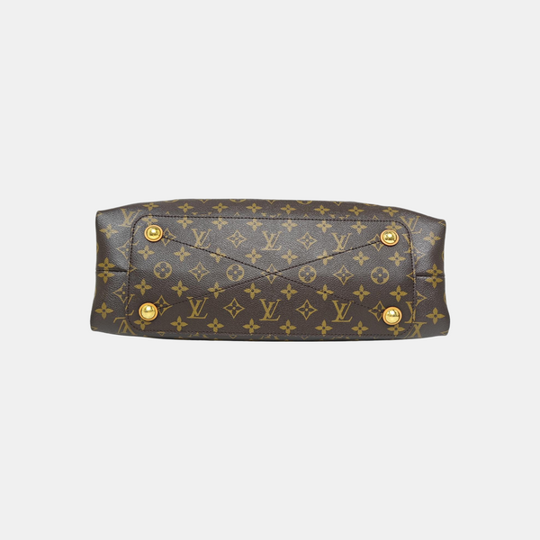 OLYMPE MM Monogram Coated Canvas Brown