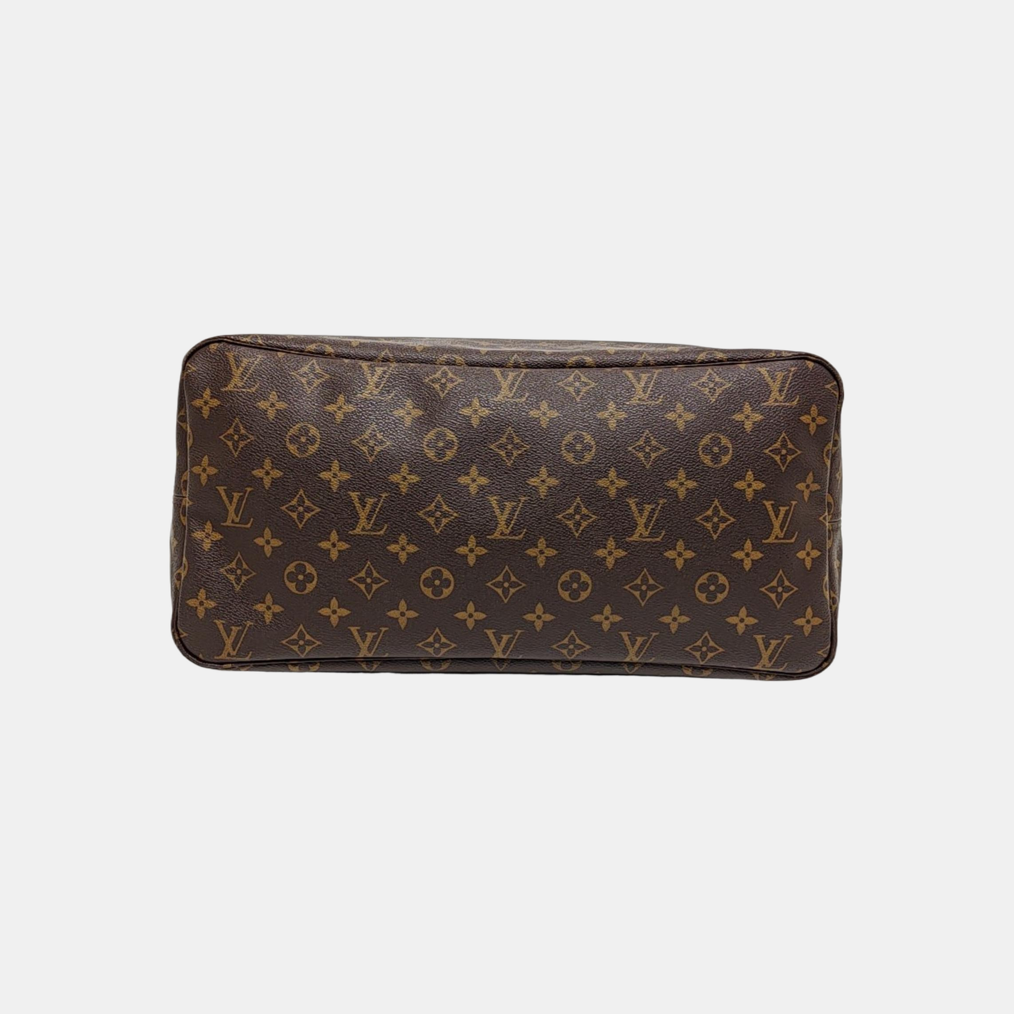 NEVERFULL GM Monogram Coated Canvas Brown