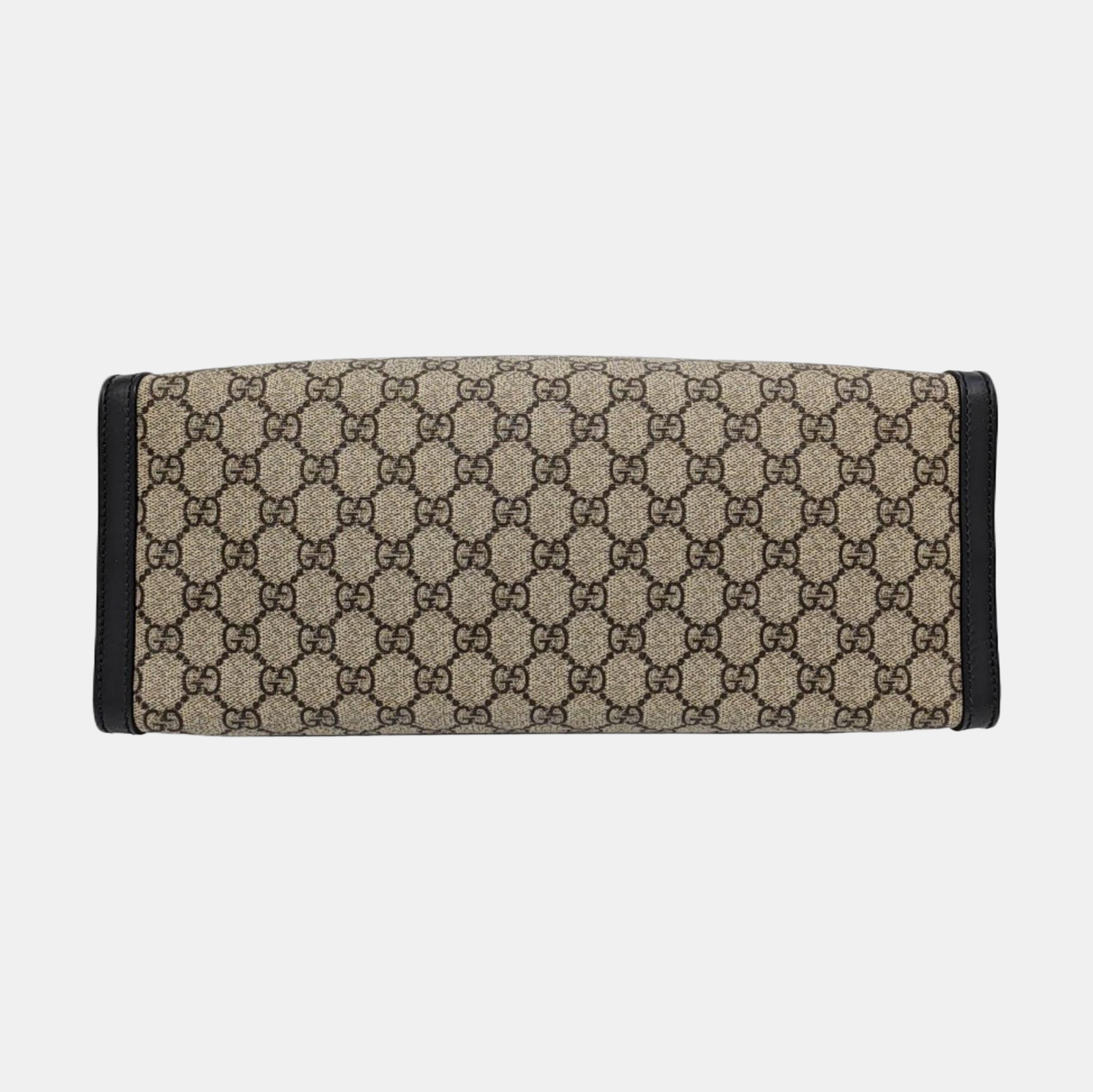Padlock Medium Monogram Coated Canvas Beige