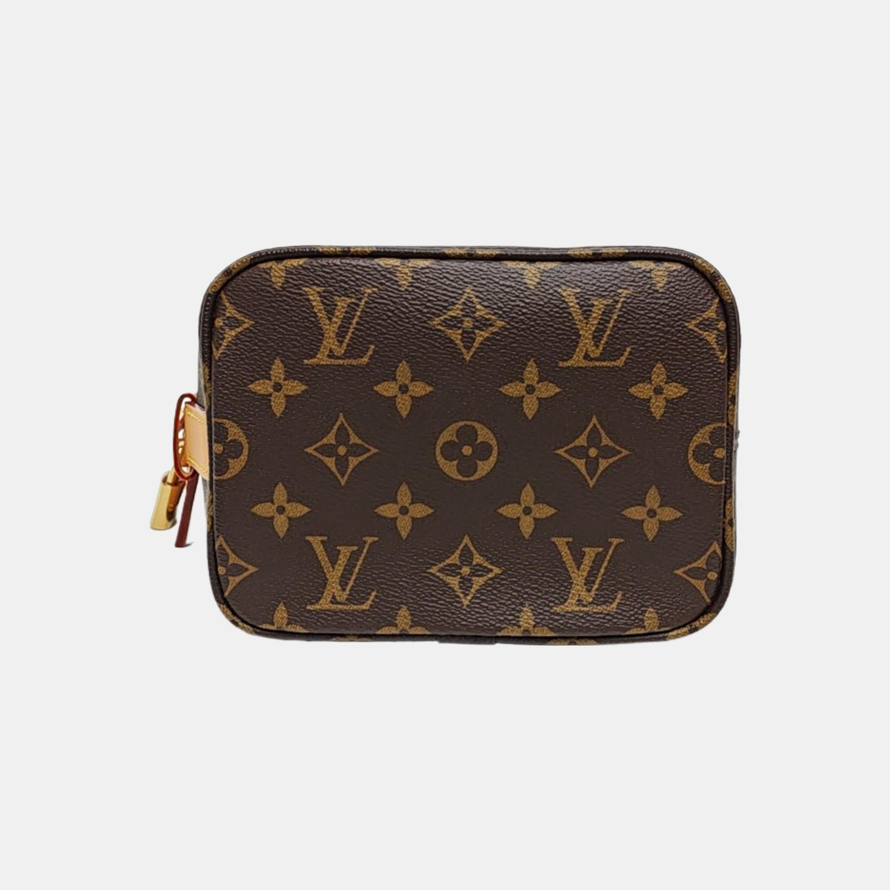 ALL IN BB Monogram Coated Canvas Brown