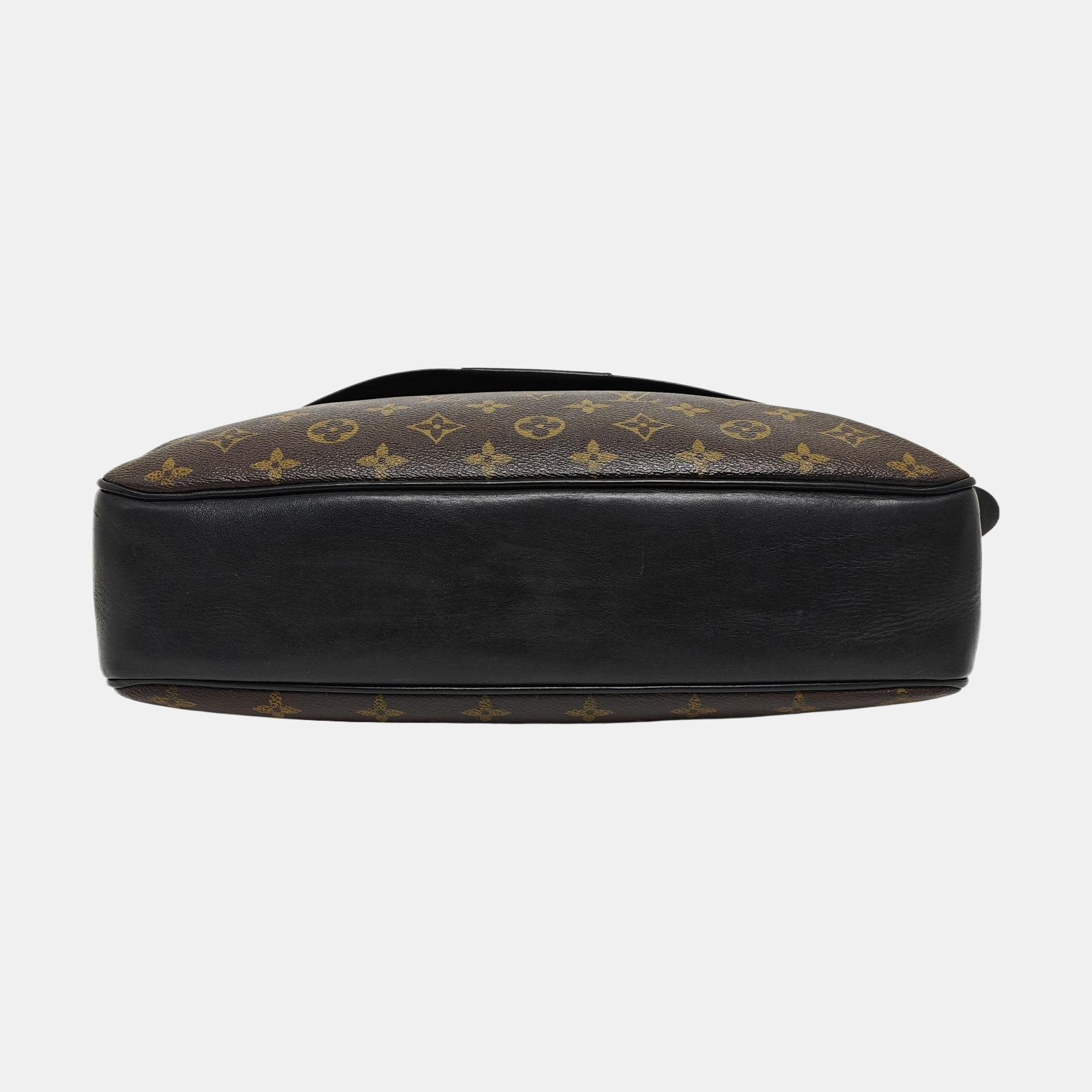 BASS Monogram Coated Canvas Brown