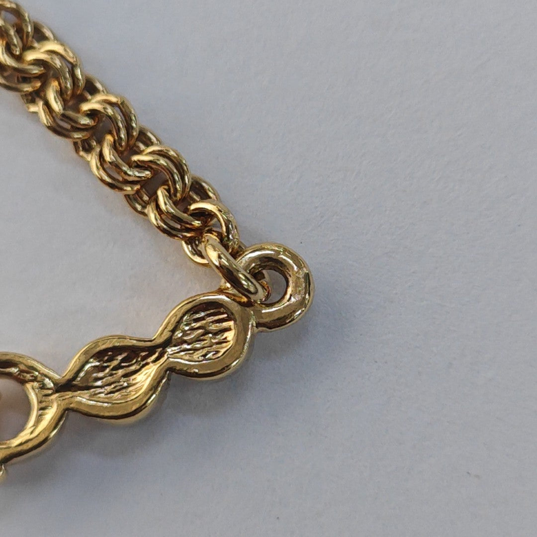 Petit CD Metal Gold Necklace