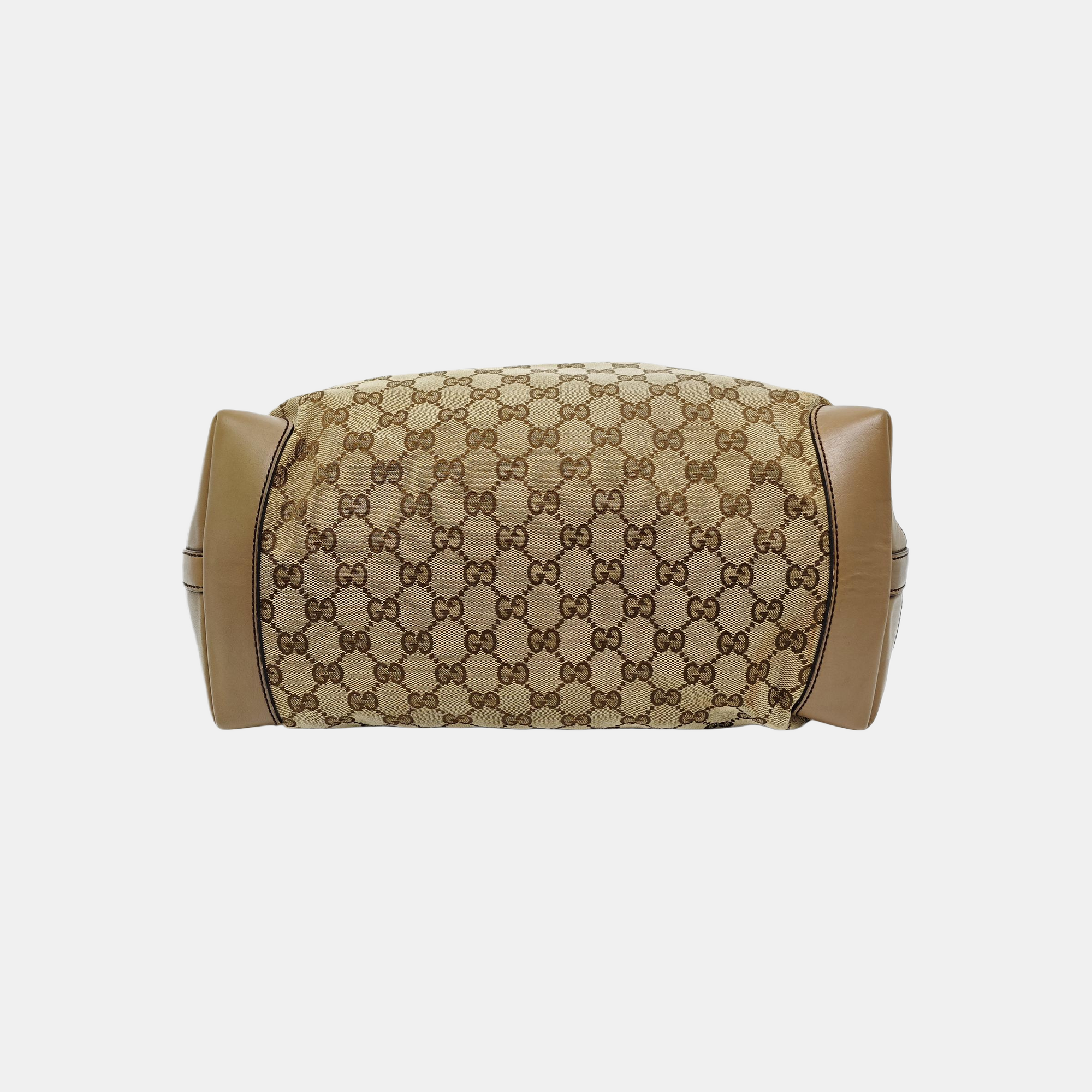 Monogram Canvas Tote Bag Brown