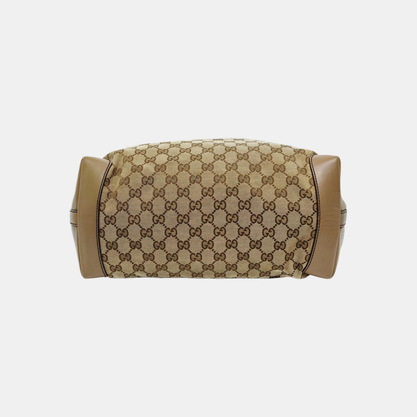 Monogram Canvas Tote Bag Brown