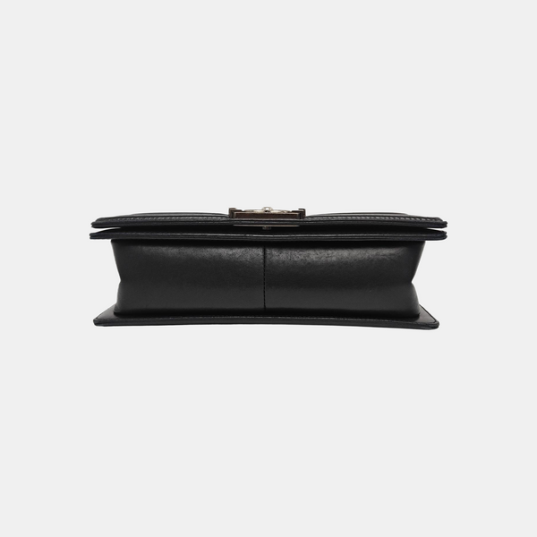 BOY CHANEL Medium Quilted Calfskin Black