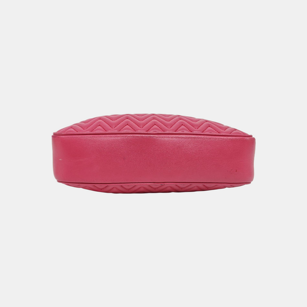 Quilted Lambskin Shoulder Bag Red