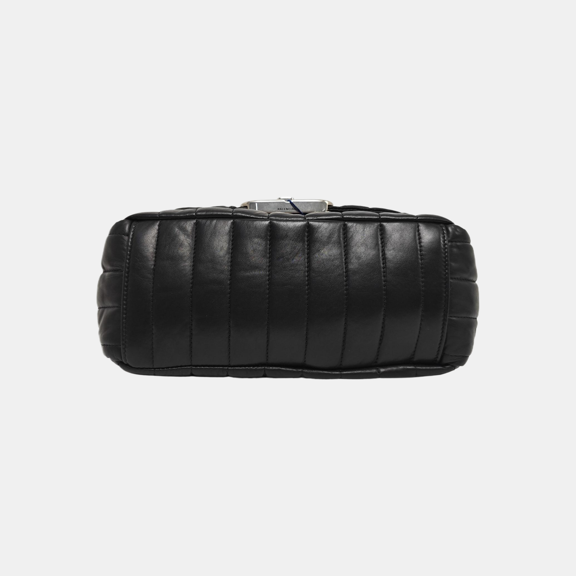 Monaco Small Quilted Calfskin Black