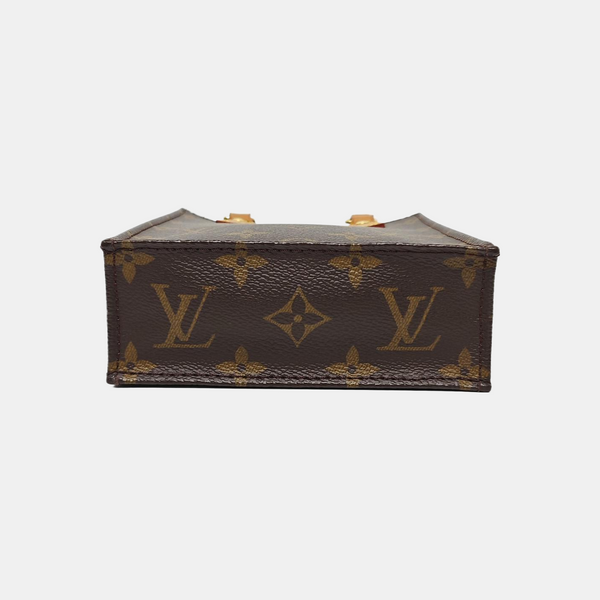 SAC PLAT Mini Lona Monogram Revestida Marrón