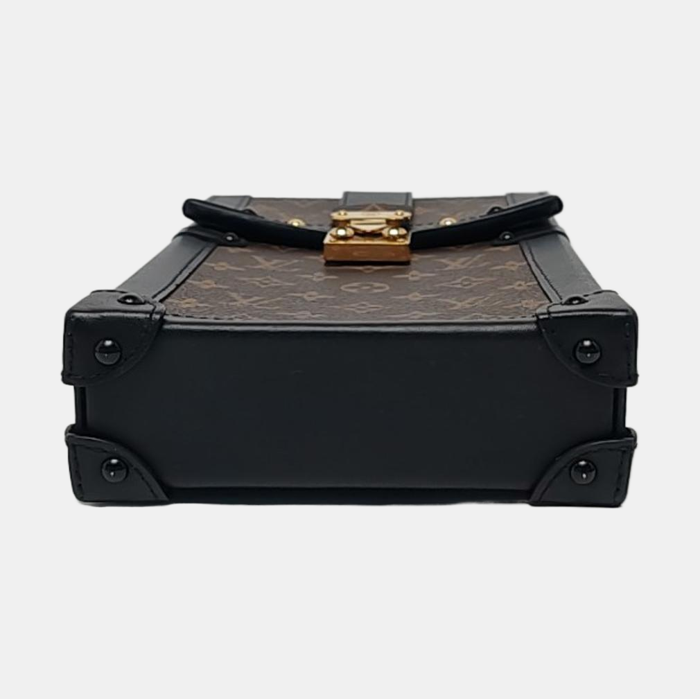 TRUNK Monogram Coated Canvas Brown