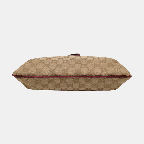 Monogram Canvas Crossbody Bag Beige